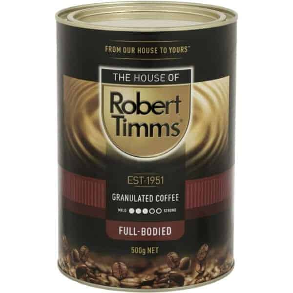 robert timms instant coffee premium full bodied 500g
