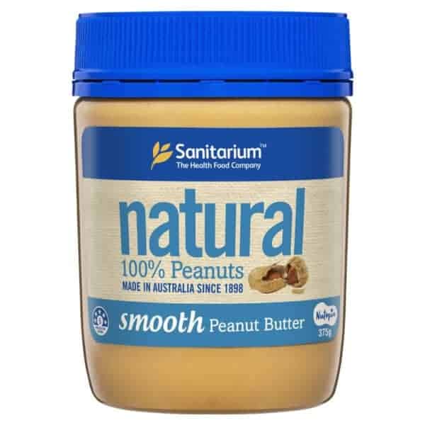sanitarium natural smooth peanut butter 375g