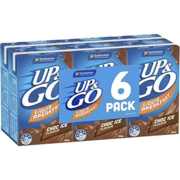 sanitarium upgo liquid breakfast choc ice 6 pack