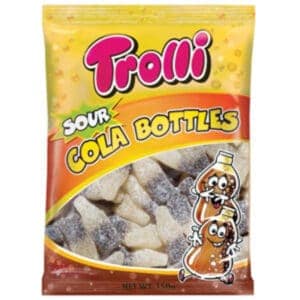 trolli sour cola bottles 150g