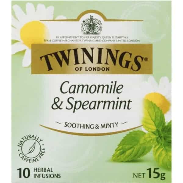 twinings camomile spearmint tea bags 10pk 15g