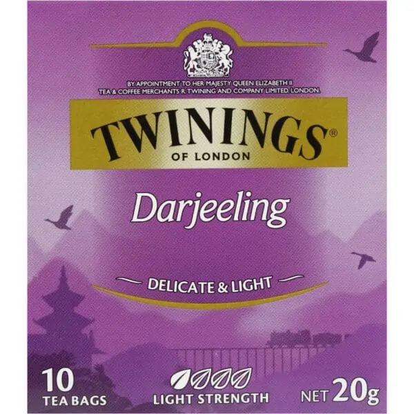 twinings darjeeling tea bags 10pk 20g