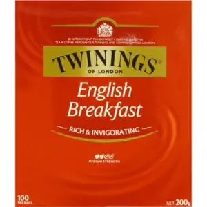 twinings english breakfast tea bags 100pk 200g