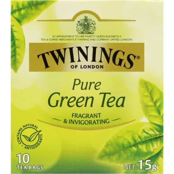 twinings green tea bags 10pk 15g