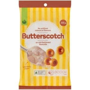 woolworths butterscotch 225g