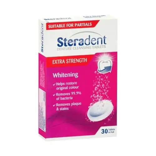 steradent denture cleaner extra tablets