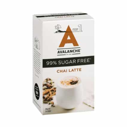 avalanche 99 sugar free chai latte 10 pack