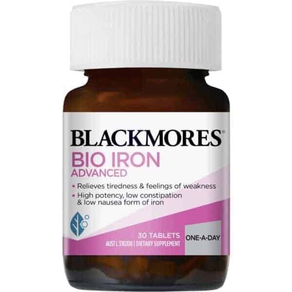 blackmores bio iron advanced tablets 30 pack