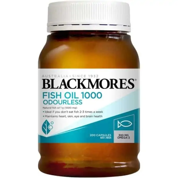 blackmores fish oil odourless 1000mg 200 pack