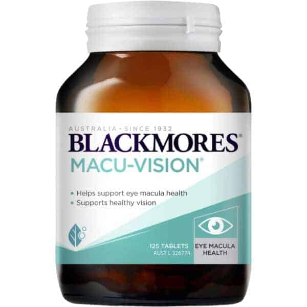 blackmores macu vision tablets 125 pack