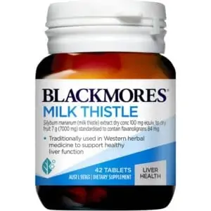 blackmores milk thistle liver tonic tablets 42 pack