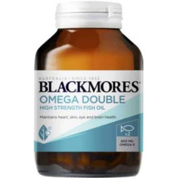 blackmores omega double high strength fish oil capsules