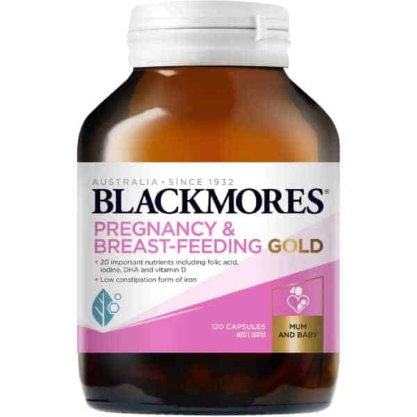 blackmores pregnancy breast feeding gold 120 pack