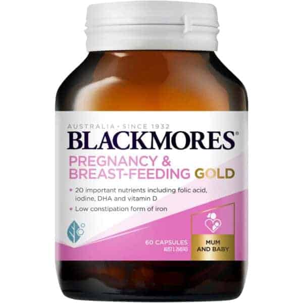 blackmores pregnancy breastfeeding gold capsules 60 pack