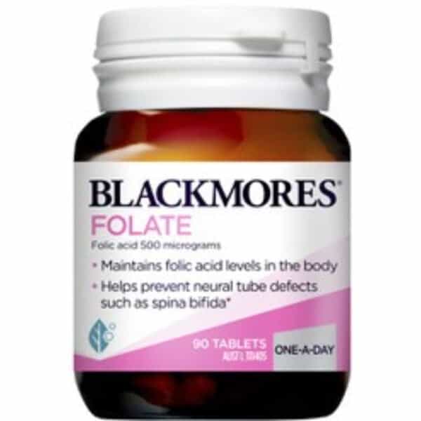 blackmores pregnancy folate tablets 500mg
