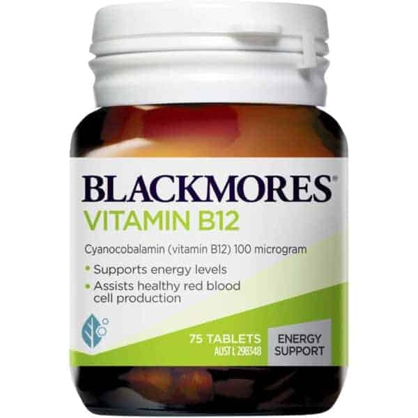 blackmores vit b12 tablets 75 pack