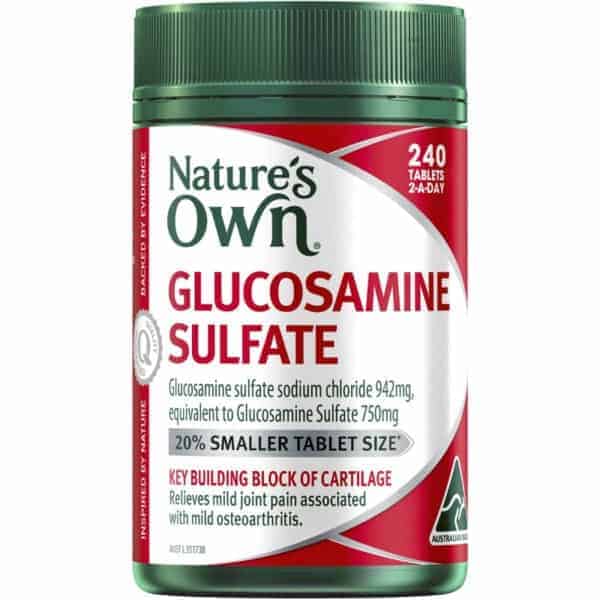 nature own glucosamine sulfate tablets 240 pack