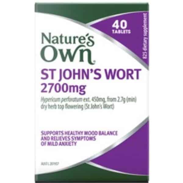 nature own st john wort 2700mg tablets