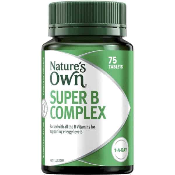nature own super b complex tablets 75 pack