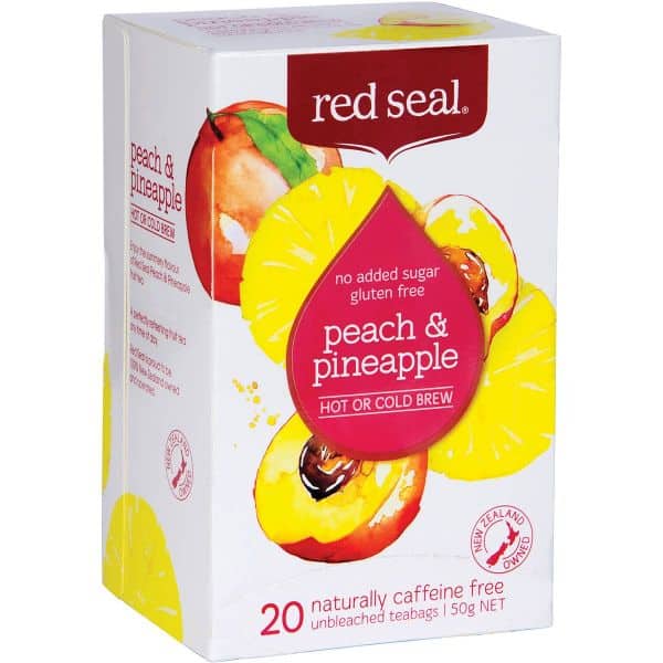 red seal peach pineapple hot or cold brew tea 20 pack