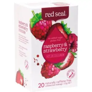red seal raspberry strawberry hot or cold brew tea 20 pack 1