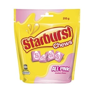 starburst all pink chews 215g