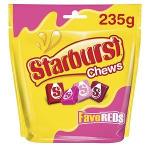 starburst chews fave reds 165g
