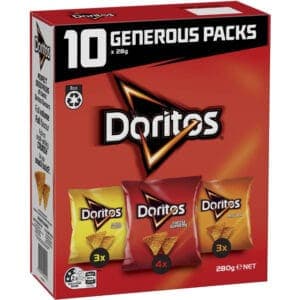 doritos doritos variety multipack chips 10 pack