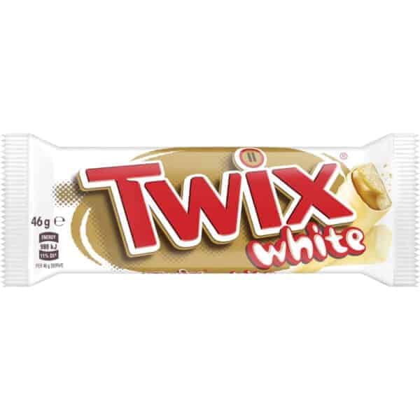 twix white chocolate bar 46g