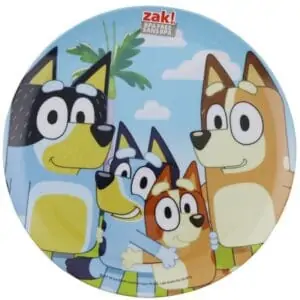bluey and family dinner plate