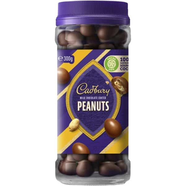 cadbury chocolate coated peanuts jar 300g