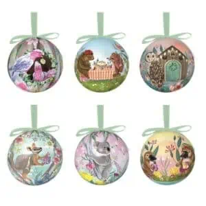 bauble set at home for christmas