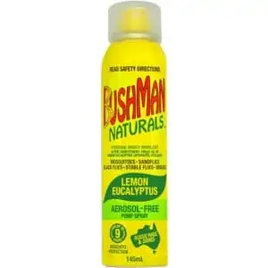 bushman naturals insect repellant pump spray lemon eucalyptus 145ml