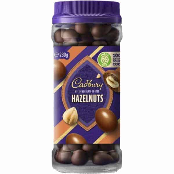 cadbury chocolate coated hazelnuts 280g