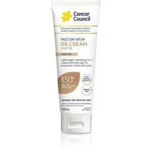 cancer council bb cream matte medium light tint 50ml