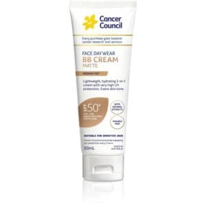 cancer council bb cream matte medium tint 50ml