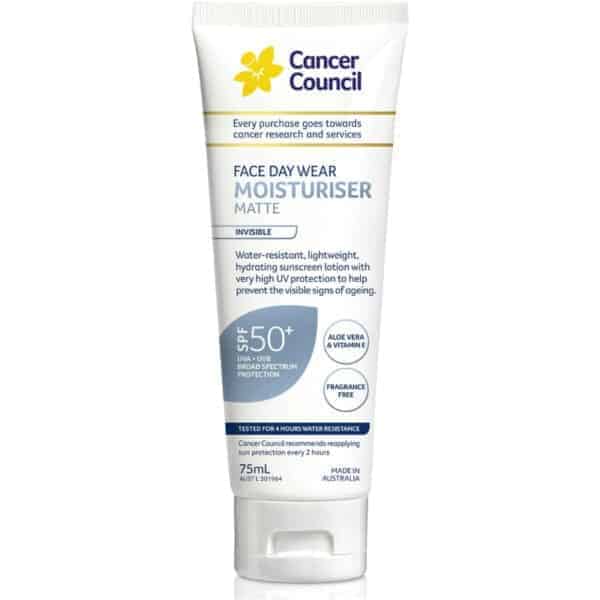 cancer council day wear water resistant spf 50 75ml