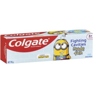 colgate kids minions 6 years mint gel children toothpaste 90g