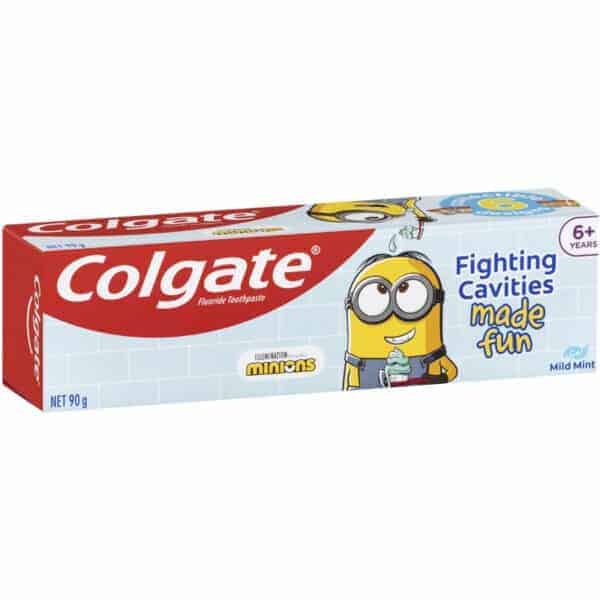 colgate kids minions 6 years mint gel children toothpaste 90g