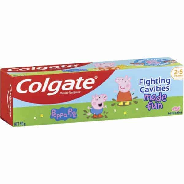colgate kids peppa pig 2 5 years children toothpaste 90g