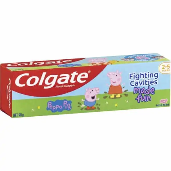 colgate kids peppa pig 2 5 years children toothpaste 90g