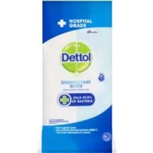 dettol disinfectant surface wipes surface cleaning wipes 45 pack