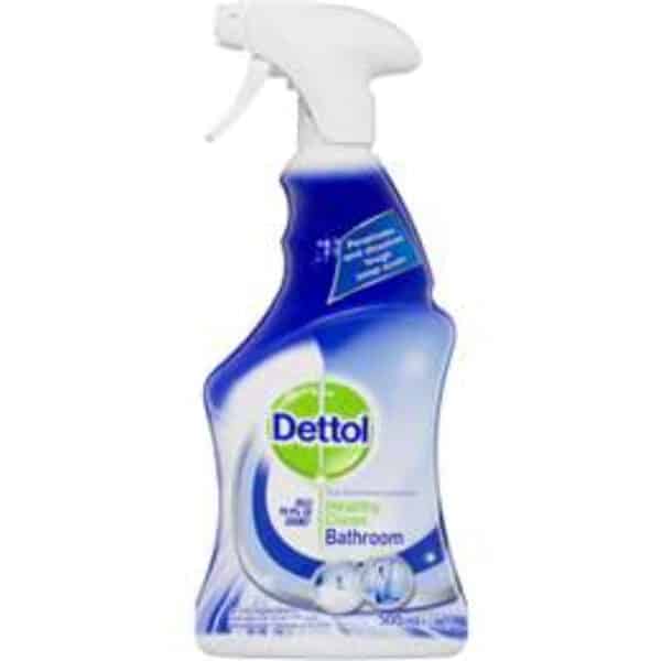 dettol healthy clean antibacterial bathroom cleaner trigger spray 500ml