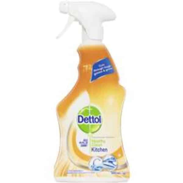 dettol healthy clean antibacterial kitchen cleaner trigger spray 500ml