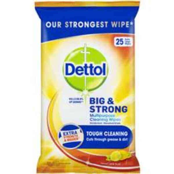 dettol kitchen antibacterial cleaning wipes citrus 25 pack