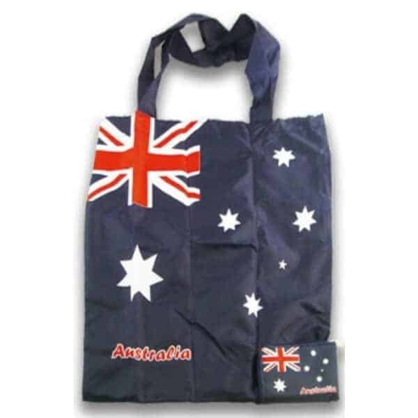 foldable australian flag shopping bag