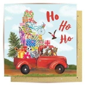 greeting card christmas truck