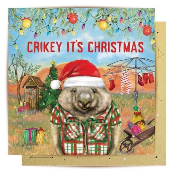 greeting card crikey it christmas