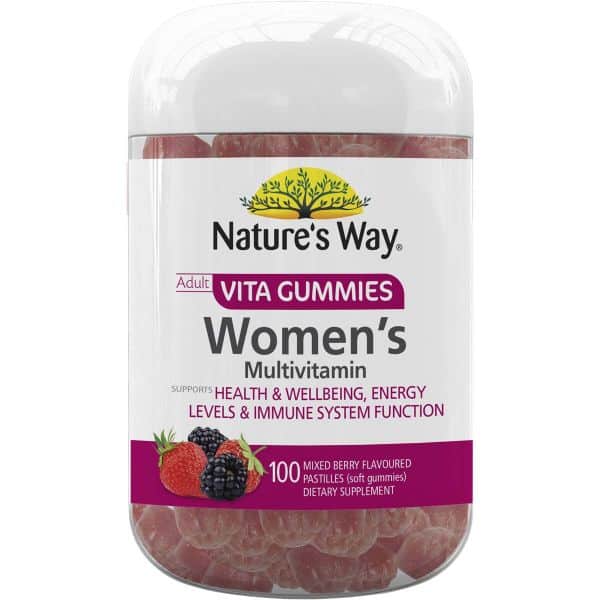natures way vitagummies womens multivit mixed berry 100 pack