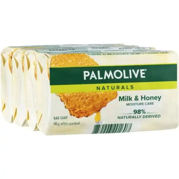 palmolive naturals replenishing bar soap milk honey 90g 4 pack